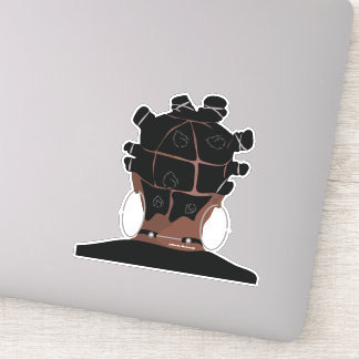 Sticker Art numérique, Coiffure femme noire