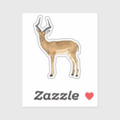 Sticker Art numérique Impala (Feuille)