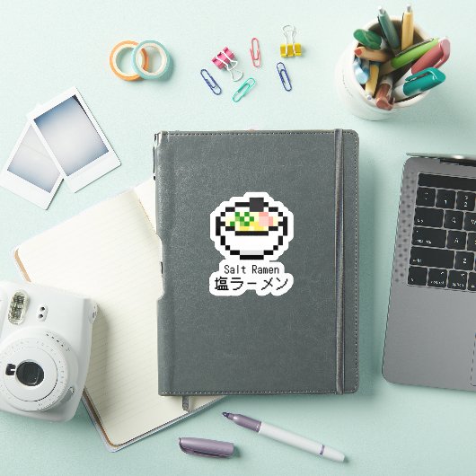 Sticker Art Pixel Retro Ramen (Couverture iPad)