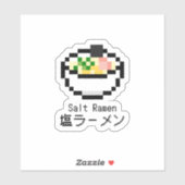 Sticker Art Pixel Retro Ramen (Feuille)