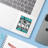 Sticker Art Professeur Titre de travail Profession Drôle C (Ordinateur portable avec iPhone)