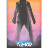 Sticker Art spatial exoplanète K2-18b (Devant)