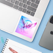 Sticker Art tatouage à aile légère (Ordinateur portable avec iPhone)