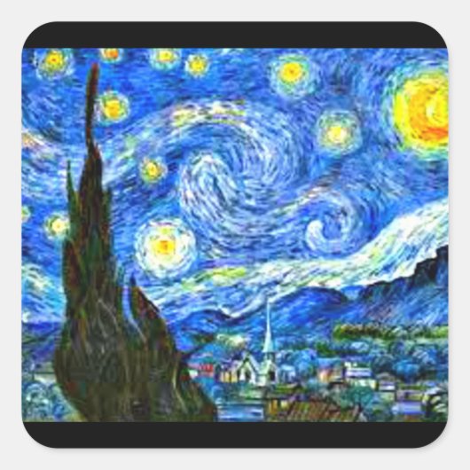 sticker Art, Van Gogh, Starry Night (Devant)