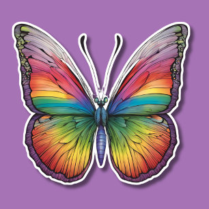 Sticker Artisan Artisan Arc-en-ciel papillon étanche