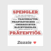 Sticker Artisans gai gai Spengler (Feuille)