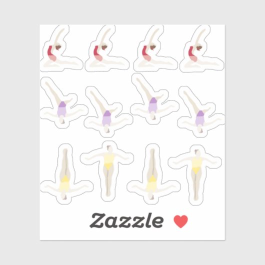 Sticker Artistic Swimming (Feuille)