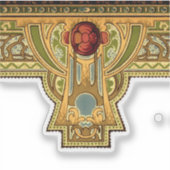 Sticker Arts & Artisanat, Artiste ou Rose de style Mission (Devant)