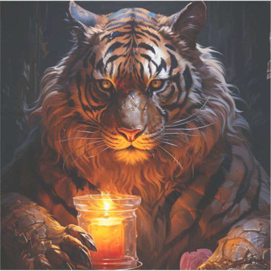 Sticker Artsy Tiger (Devant)