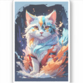 Sticker Artwork de chats Imaginaires en cristal (Devant)