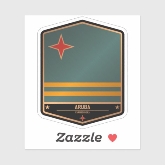 Sticker Aruba (Feuille)
