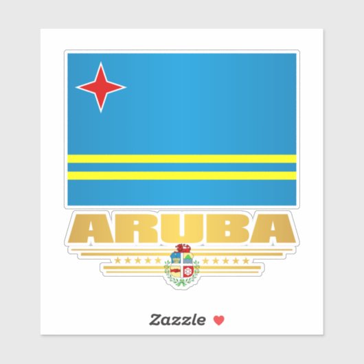 Sticker Aruba (Feuille)