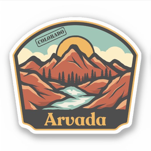 Sticker Arvada, Colorado (Devant)