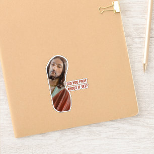 Sticker As-tu déjà prié à ce sujet Jésus drôle de Noël