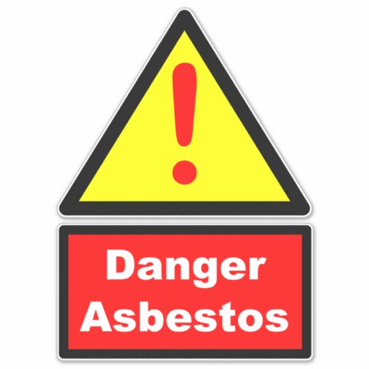 Sticker Asbestos warning (Devant)