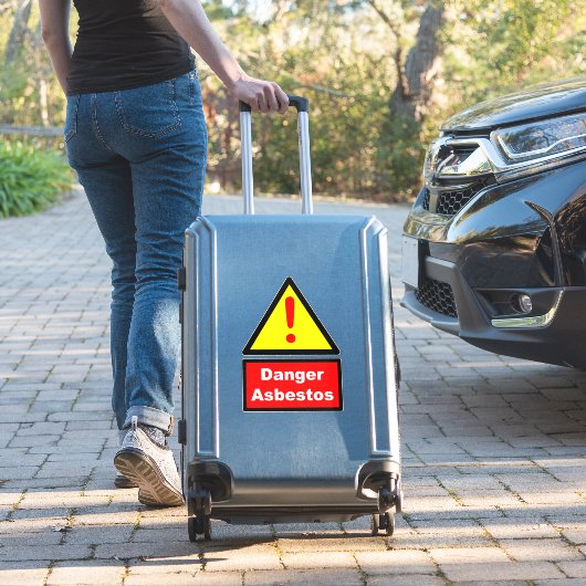 Sticker Asbestos warning (Valise Insitu)
