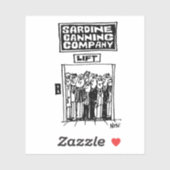 Sticker Ascenseur d'ascenseur dans une usine de canne à sa (Feuille)