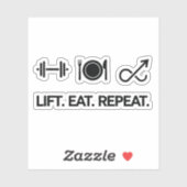Sticker Ascenseur. Manger. Recommencer. - Conception de la (Feuille)