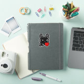 Sticker ASCII Texte Art Lapin Lapin Donner Coeur (Couverture iPad)