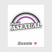 Sticker Asexuel et Fier (Feuille)