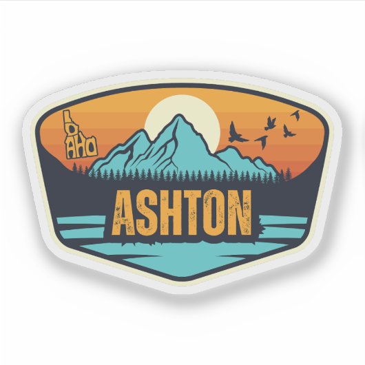 Sticker Ashton, Idaho (Devant)