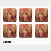 Sticker asiatique élégante femme (Feuille)