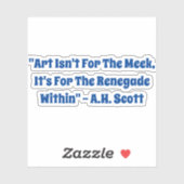 Sticker Aspects De L'Art (Feuille)