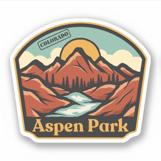 Sticker Aspen Park, Colorado (Devant)