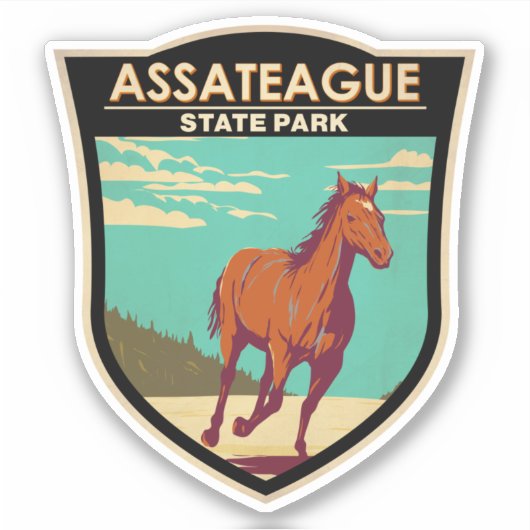 Sticker Assateague State Park Maryland Badge (Devant)