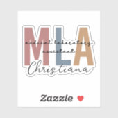 Sticker Assistant de laboratoire Médicale MLA personnalisé (Feuille)
