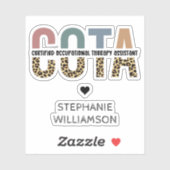 Sticker Assistant en ergothérapie certifié COTA (Feuille)