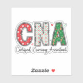 Sticker Assistant en soins infirmiers certifié de l'AIIC d (Feuille)