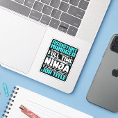 Sticker Assistant Manager Job Title professional work Gift (Ordinateur portable avec iPhone)