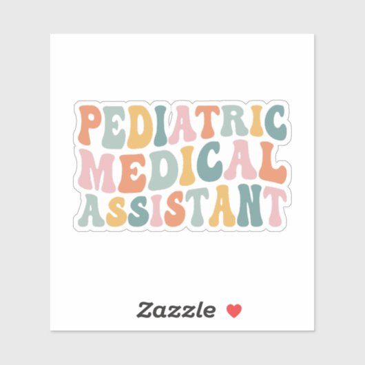 Sticker Assistant médical pédiatrique (Feuille)