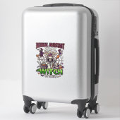 Sticker Assistante médicale Sorcière Squelette Seringue Ch (Sur valise)