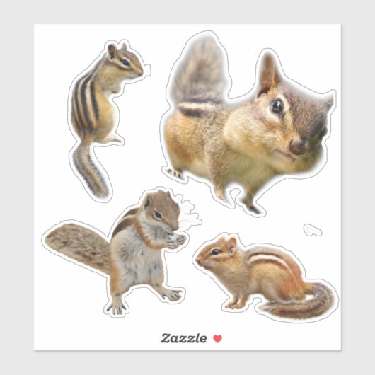 Sticker Assorti Chipmunk Pack (Feuille)