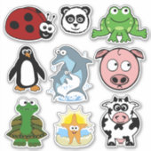 Sticker Assortiment de critères mignons (Devant)