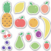 Sticker Assortiment de fruits (Devant)