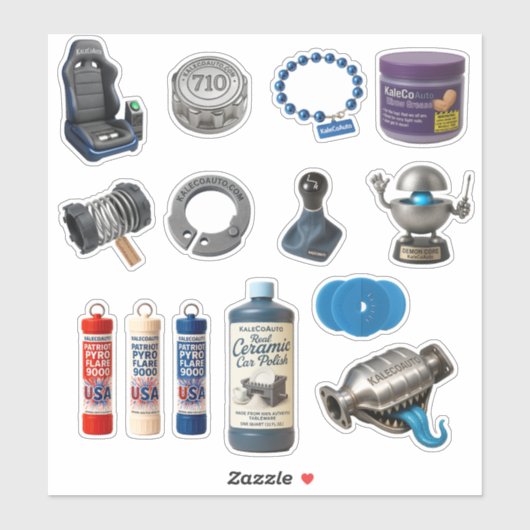 Sticker Assortiment de produits 1 (Feuille)