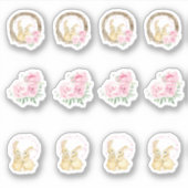 Sticker Assortiment lapin de Pâques (Devant)