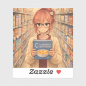 Sticker Aster™ Currently Buffering Custom-Cut Vinyl Sticke (Feuille)