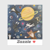 Sticker Astro Cats (Feuille)