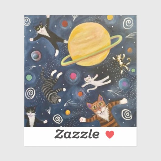 Sticker Astro Cats (Feuille)