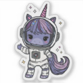 Sticker Astro Unicorn (Devant)