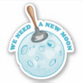 Sticker Astrologie de la nouvelle lune (Devant)