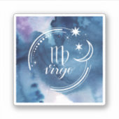 Sticker Astrologie de l'aquarelle - Virgo (Devant)