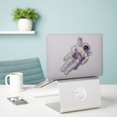 Sticker Astronaut (Ordinateur portable sur le bureau)