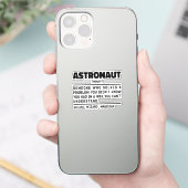 Sticker Astronaut Noun Définition Spaceflight Drôle Dire (Téléphone)