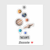 STICKER ASTRONAUT_PLANET (Feuille)