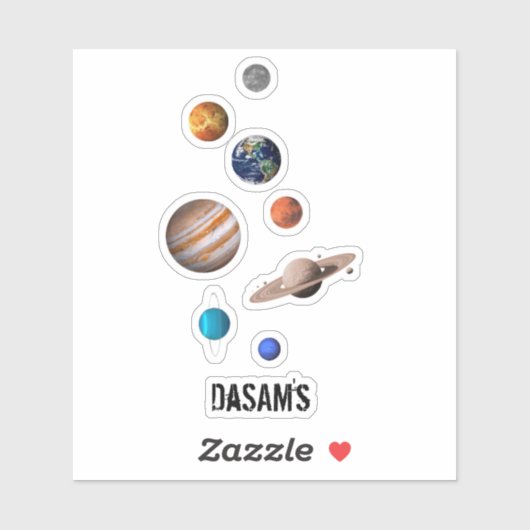 STICKER ASTRONAUT_PLANET (Feuille)